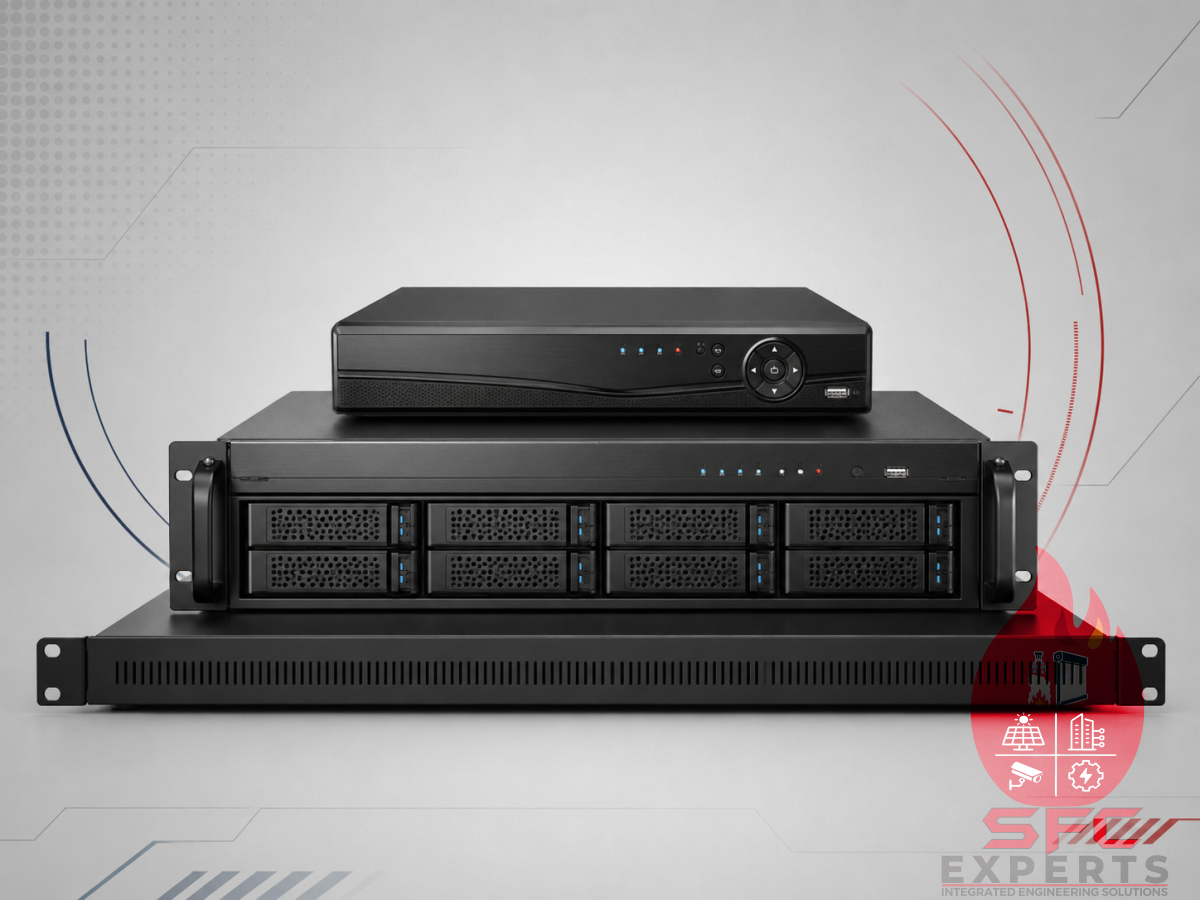 CCTV NVR and DVR recording equipment
