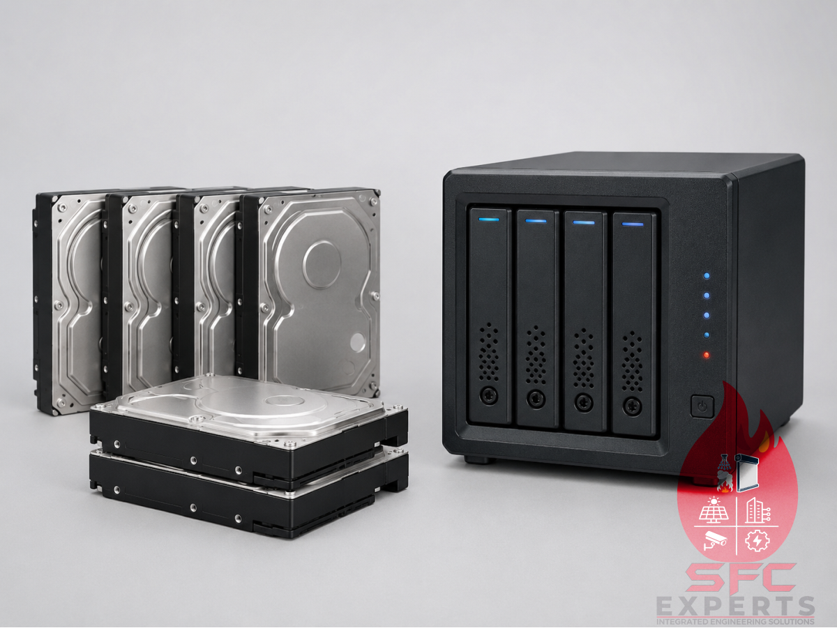 CCTV surveillance recording storage