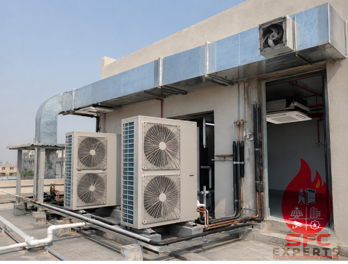 Commercial HVAC equipment installation in Pakistan