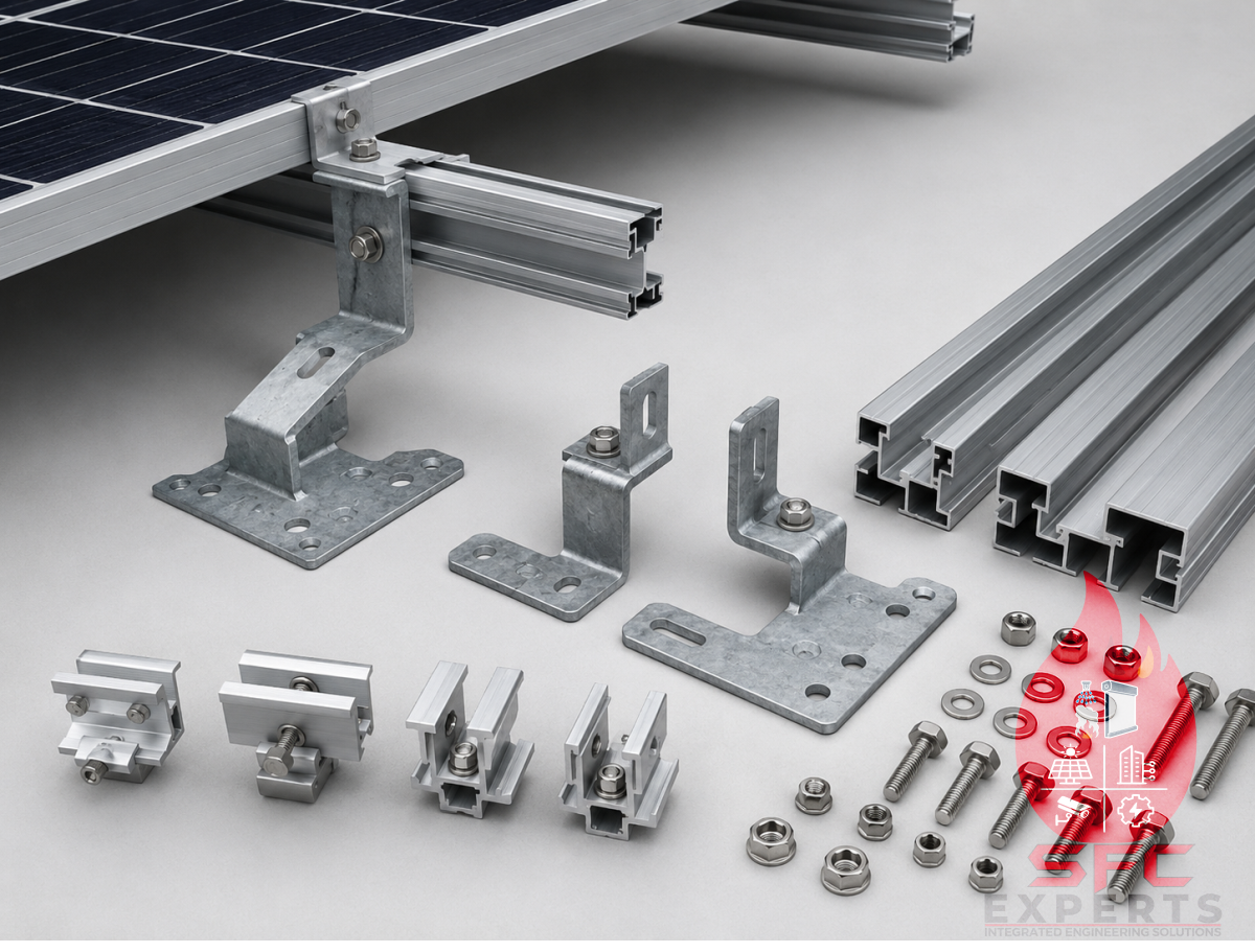Solar panel mounting structure