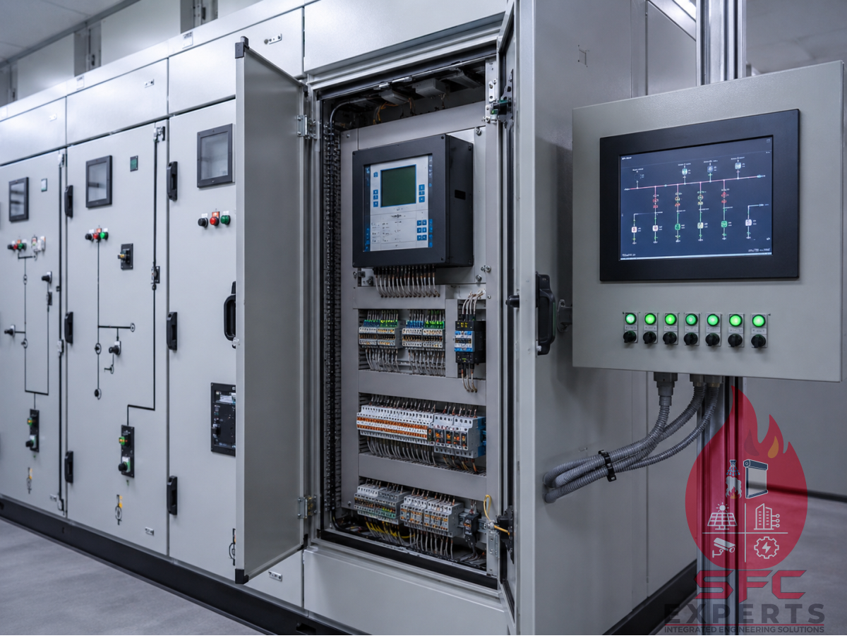 SCADA interface with medium-voltage electrical switchgear